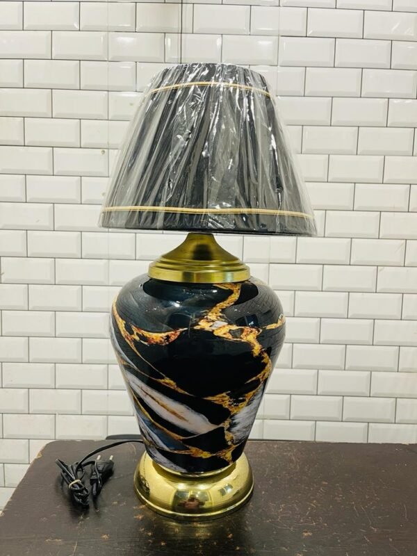 Aluminium Black Table Lamp